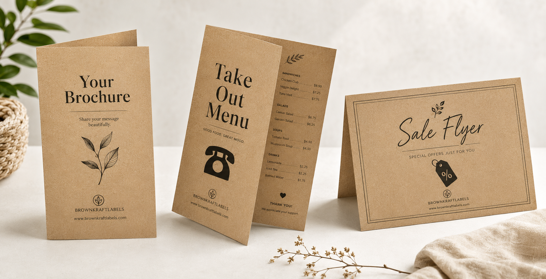 Brown Kraft Paper for Flyers